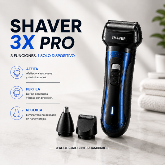 Shaver 3X Pro™ | Afeitadora 3 en 1