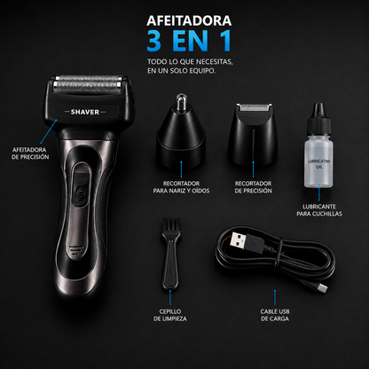Shaver 3X Pro™ | Afeitadora 3 en 1