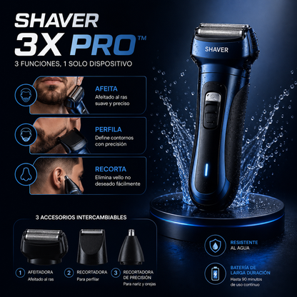 Shaver 3X Pro™ | Afeitadora 3 en 1