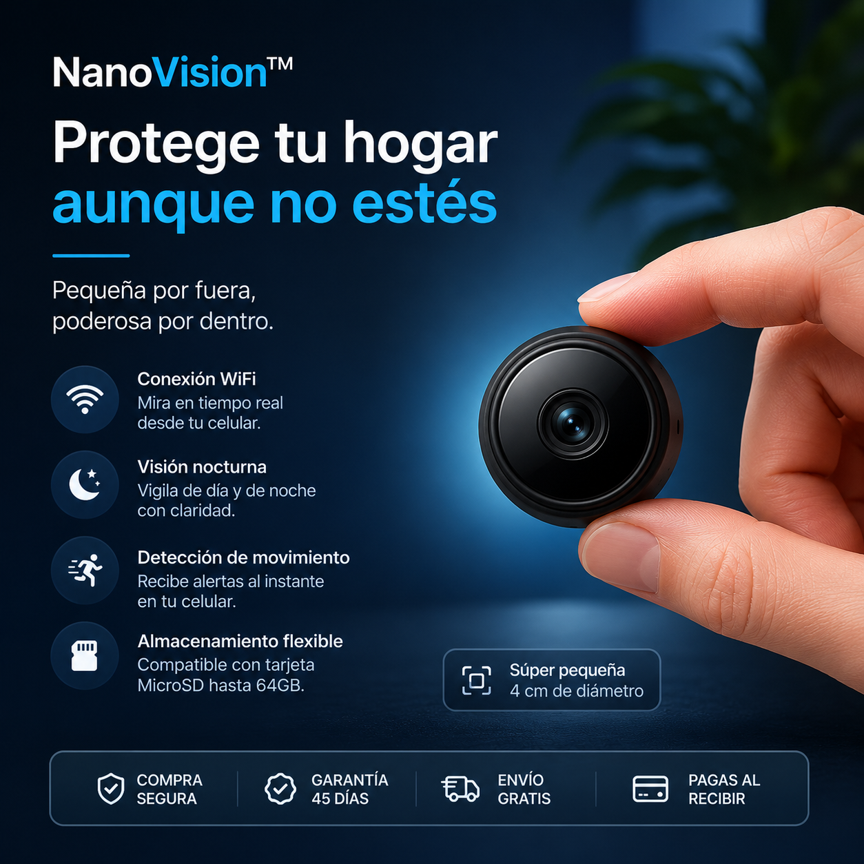 NanoVision™ — Tecnología que protege tu hogar