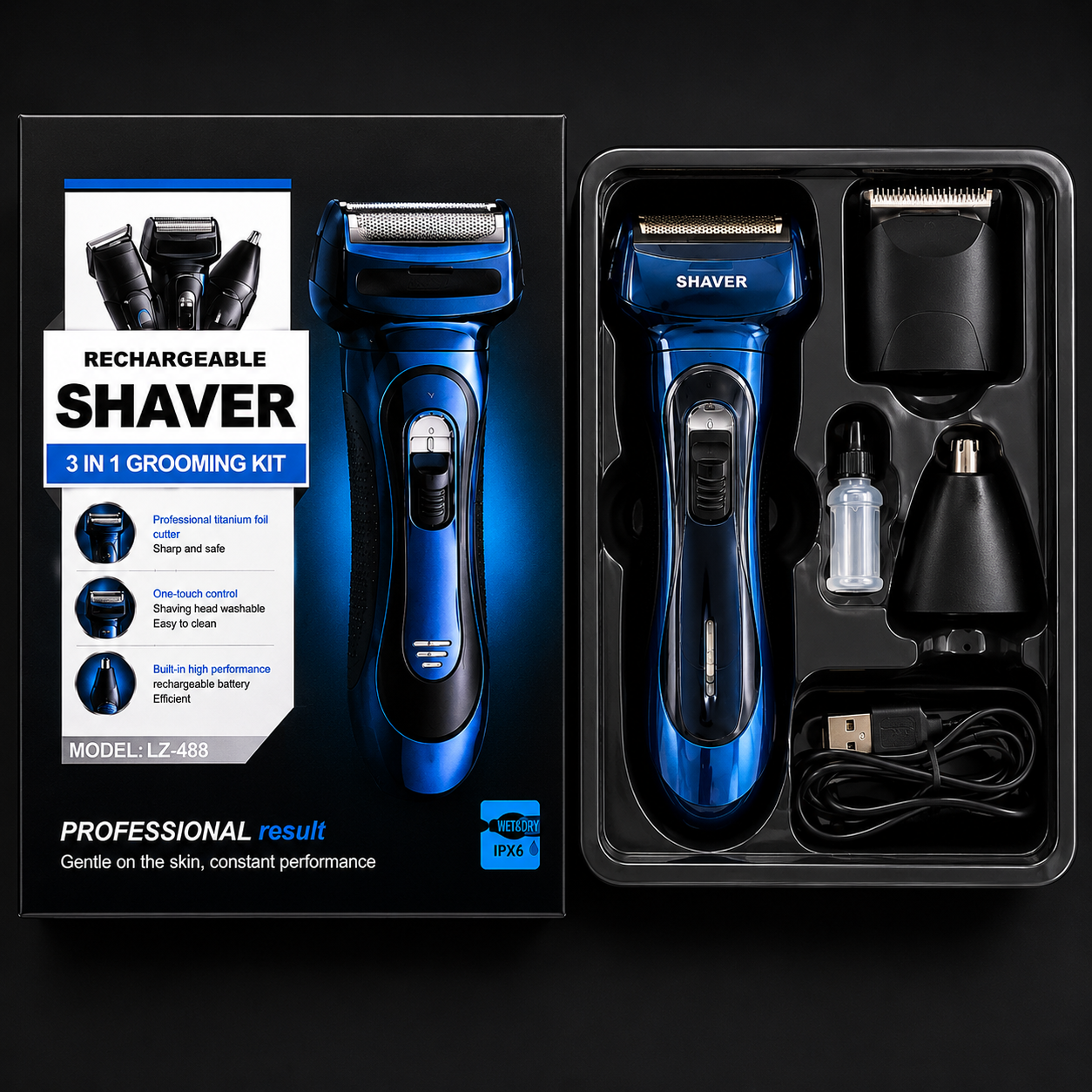 Shaver 3X Pro™ | Afeitadora 3 en 1