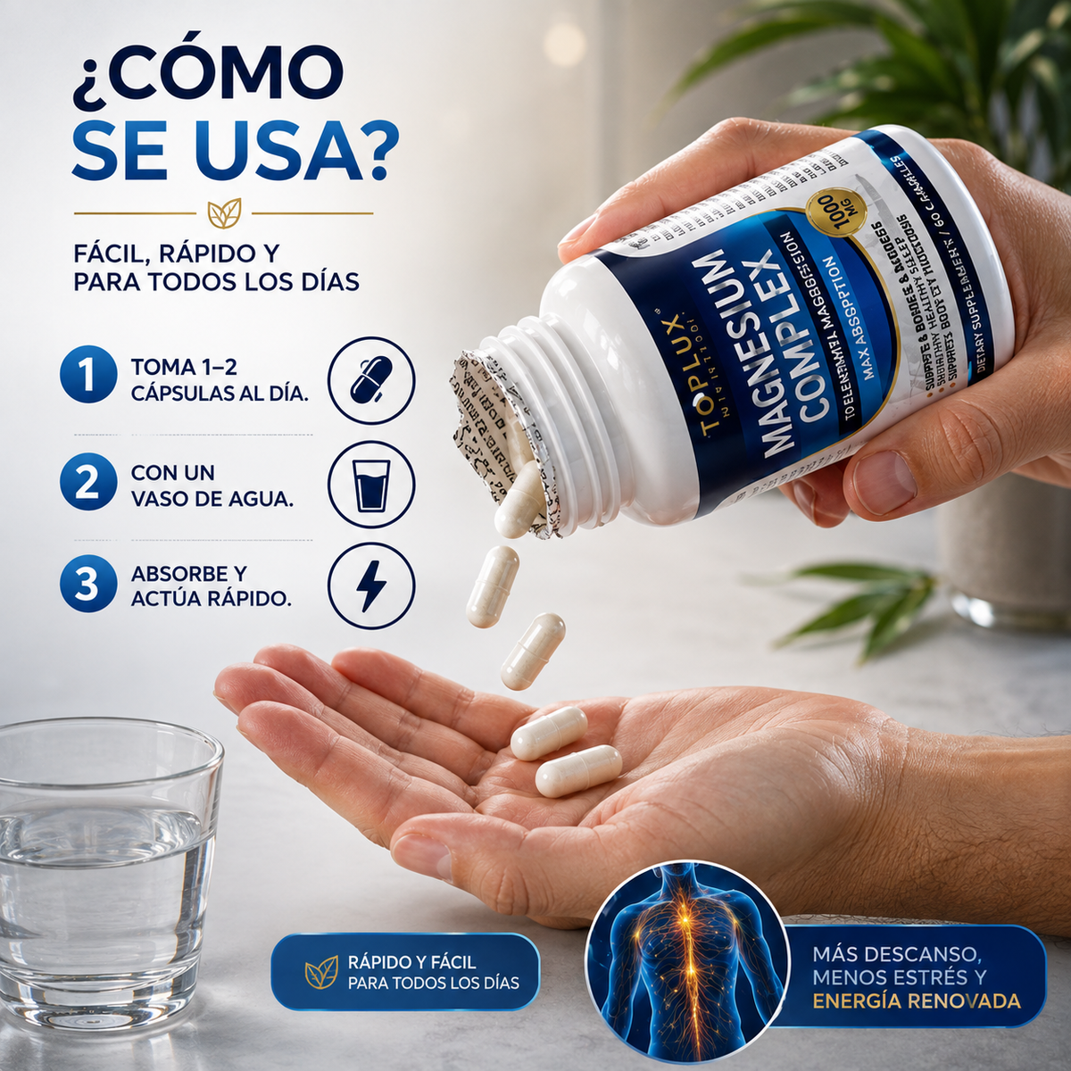 Magnesium Complex 8 en 1™ | Magnesio Premium 2X