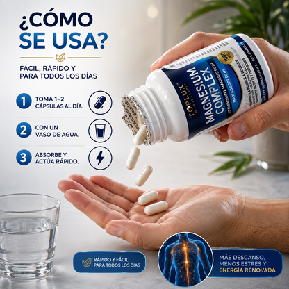Magnesium Complex 8 en 1™ | Magnesio Premium 2X