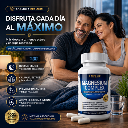 Magnesium Complex 8 en 1™ | Magnesio Premium 2X