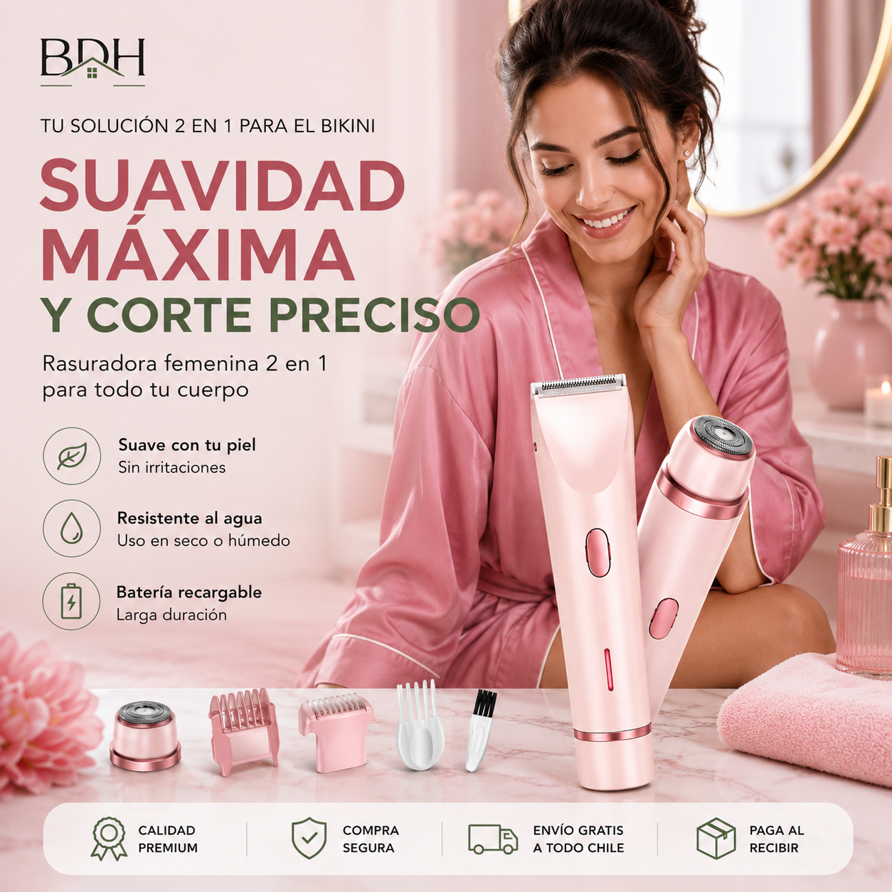 ÉLYSA™| Depiladora Premium 5 en 1